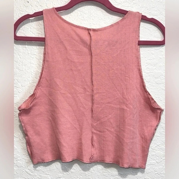 American Eagle Pink Cropped Tank Top - Picture 4 of 10
